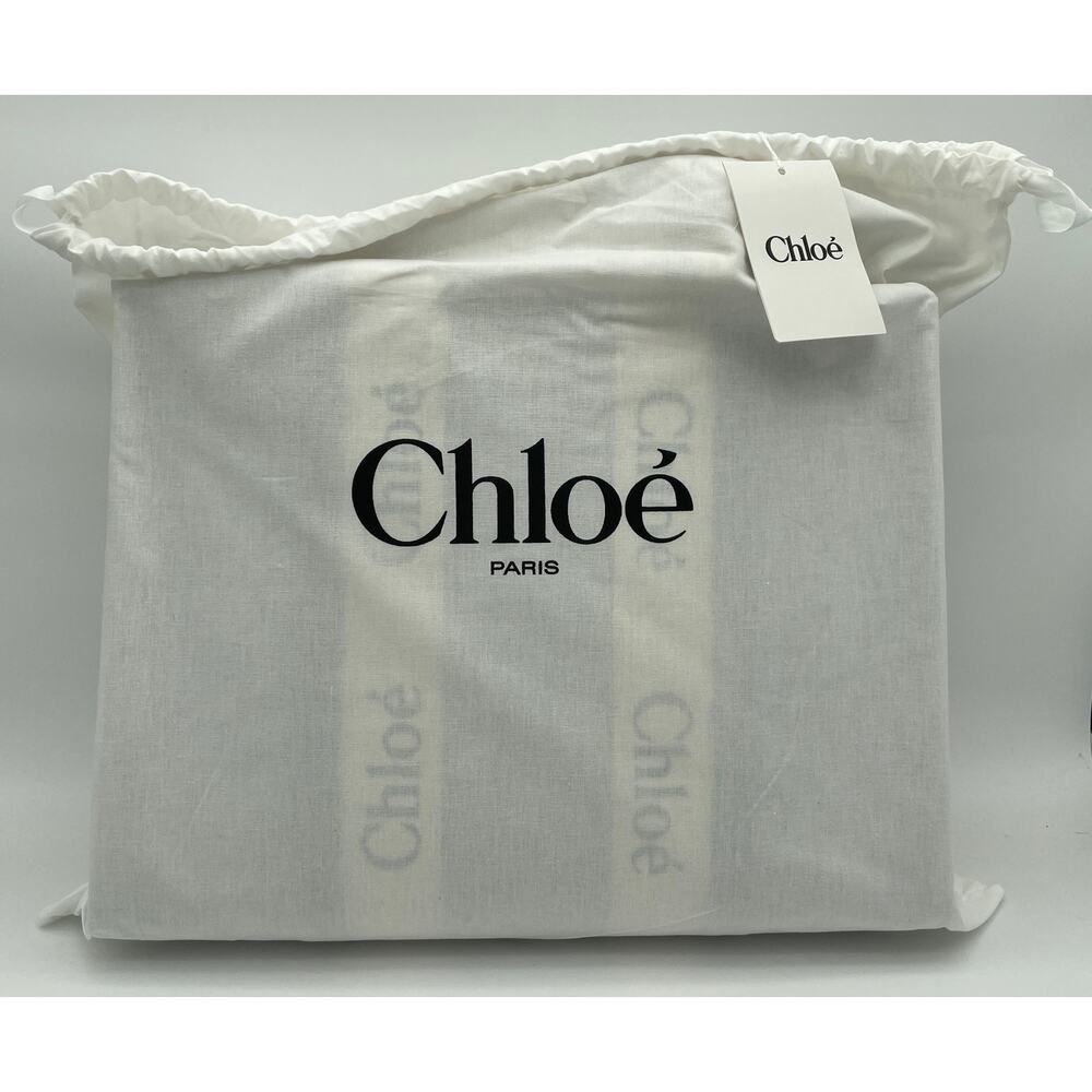 $1650 NEW CHLOE LARGE WOODY CANVAS TOTE SHOULDER BAG NWT AUTHENTIC - Picture 14 of 14